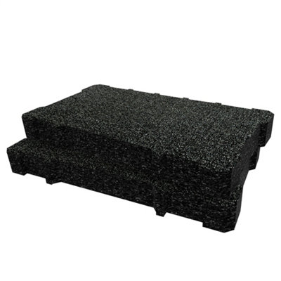 Shadow Foam Inserts For Magnusson Stakkur Toolbox (Black 50mm) from B&Q
