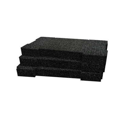 Shadow Foam Ridgid Pro System Toolbox Stack (Version 1) Foam Inserts (Black 50mm) from B&Q