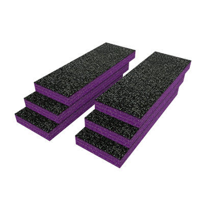 Shadow Foam Makita Makpac Cantilever Toolbox Foam Insert (Purple 30mm) from B&Q