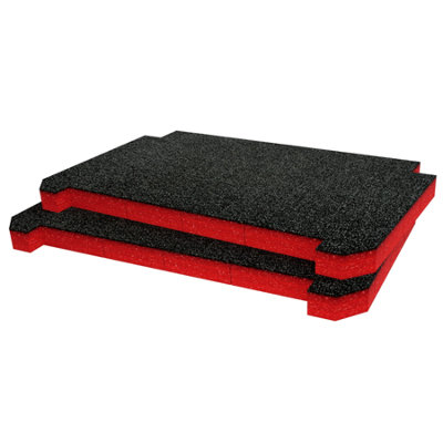 Shadow Foam Tactix Mobile Tool Chest Foam Inserts (Red 30mm) from B&Q