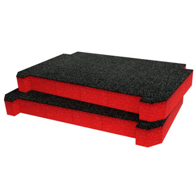 Shadow Foam Tactix Mobile Tool Chest Foam Inserts (Red 50mm) from B&Q