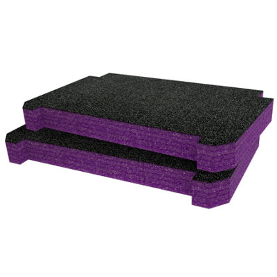 Shadow Foam Tactix Mobile Tool Chest Foam Inserts (Purple 50mm) from B&Q