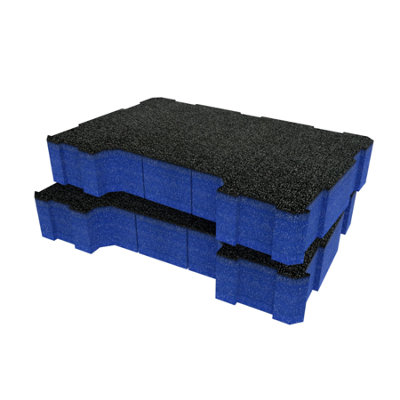 Shadow Foam Magnusson Clikstor Half Lid Organiser Foam Inserts (Blue 50mm) from B&Q
