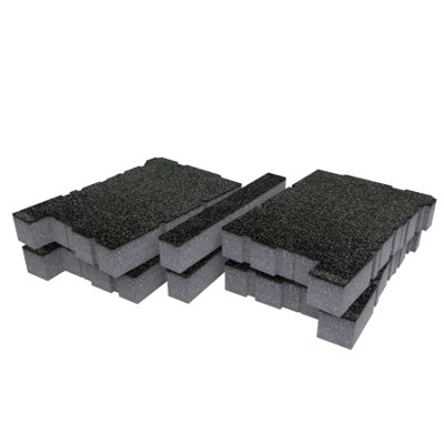 Shadow Foam Dewalt Toughsystem 2.0 Ds100 Organiser Foam Inserts (Grey 30mm) from B&Q
