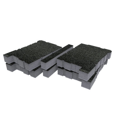 Shadow Foam Dewalt Toughsystem 2.0 Ds100 Organiser Foam Inserts (Grey 50mm) from B&Q