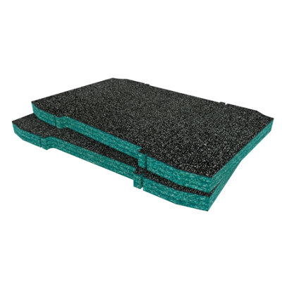 Shadow Foam Dewalt Toughsystem 2.0 Toolbox Foam Insert Cut And Peel Foam (Teal 30mm) from B&Q