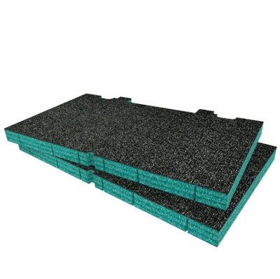 Shadow Foam Dewalt Toughsystem Ds150 Foam Inserts Cut And Peel Foam (Teal 30mm) from B&Q