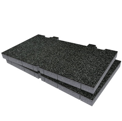 Shadow Foam Dewalt Toughsystem Ds150 Foam Inserts Cut And Peel Foam (Grey 30mm) from B&Q