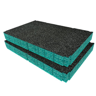 Shadow Foam Dewalt Toughsystem Ds400 Foam Insert Cut And Peel Foam (Teal 50mm) from B&Q