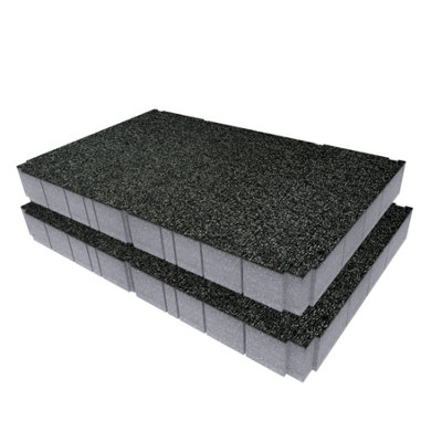 Shadow Foam Dewalt Toughsystem Ds400 Foam Insert Cut And Peel Foam (Grey 50mm) from B&Q
