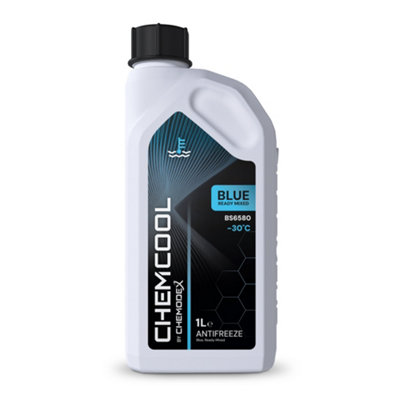 Chemcool Blue Antifreeze & Coolant. Ready Mixed Pre-Mixed Formula. 1 Litre. -30C Protection. from B&Q