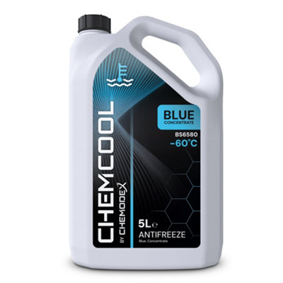 Chemcool Blue Antifreeze & Coolant Concentrate. 5 Litres. -60C Engine Protection. from B&Q