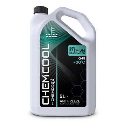 Chemcool Premium Blue Antifreeze & Coolant. 5 Litres Ready Mixed. -30 Freeze Protection. from B&Q