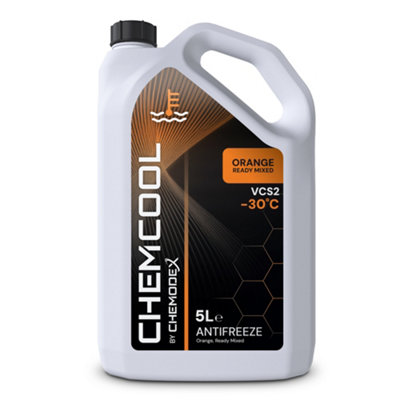 Chemcool Orange Antifreeze & Coolant. -30C Ready Mixed. 5 Litres. from B&Q