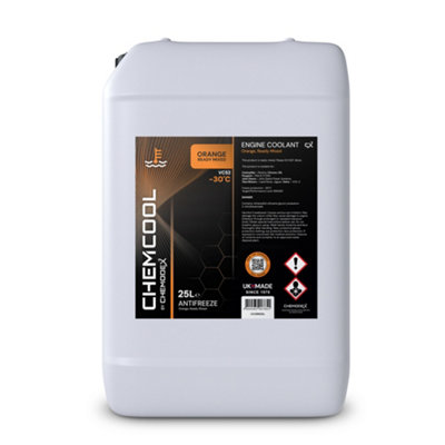 Chemcool Orange Antifreeze & Coolant. -30C Ready Mixed. 25 Litres. from B&Q