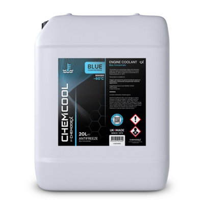 Chemcool Blue Antifreeze & Coolant Concentrate. 20 Litres. -60C Engine Protection. from B&Q