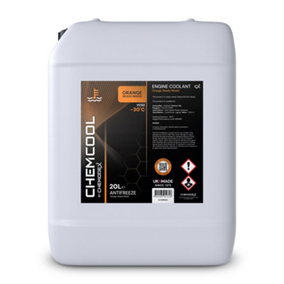 Chemcool Orange Antifreeze & Coolant. -30C Ready Mixed. 20 Litres. from B&Q