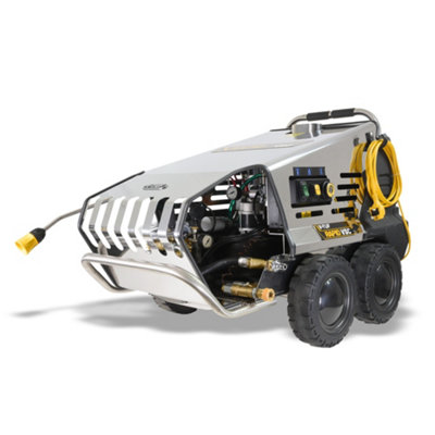 V-Tuf Rapid Vsc 240V Hot Water Stainless Industrial Mobile  Pressure Washer1500Psi100Bar12L/min from B&Q
