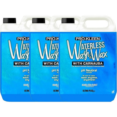 Pro-Kleen 15 Litres Bubblegum Burst Car Cleaner Waterless Wash & Wax With Carnauba Wax from B&Q