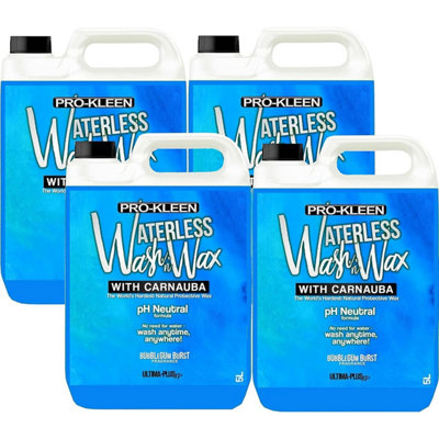 Pro-Kleen Ultima-Plus Xp Bubblegum Burst 4 X 5 Litres Waterless Wash And Carnauba Wax. from B&Q
