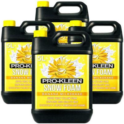 Pro-Kleen 20L Banana Milkshake Yellow Snow Foam With Wax Super Thick & Non-Caustic Foam from B&Q