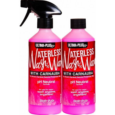 Ultima-Plus Xp Ph Neutral 500Ml X2 Litres Cherry Splash Car Cleaner Waterless Wash & Wax With Carnauba from B&Q