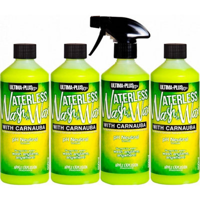 Pro-Kleen Ultima-Plus Xp Ph Neutral 500Ml X4 Apple Xplosion Car Cleaner Waterless Wash & Wax With Carnauba from B&Q