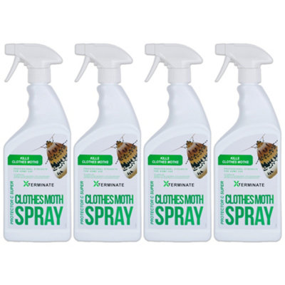 Xterminate Clothes Moth Killer Spray Treatment 4L Professional Strength Formula For Home Use from B&Q