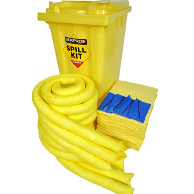 Serpro spill management Serpro200 Litre Chemical/universal Mobile Spill Kit from B&Q
