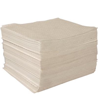 Serpro spill management 100 X Oil And Fuel Medium Weight Absorbent Pads from B&Q