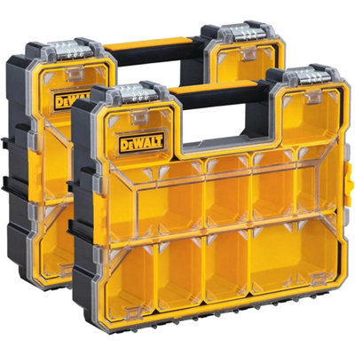 Dewalt Deep Pro Organizers Tool Storage Screw Nail Cups Storage Box 2 Pieces from B&Q