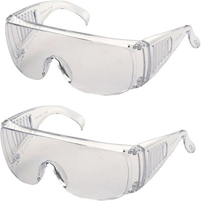 B&Q Sokids Clear Lens Anti-Fog Safety Glasses - Pack Of 2