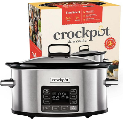 Crockpot Crock-Pot Timeselect Digital Slow Cooker 5.6L (7+ People) Stainless Steel