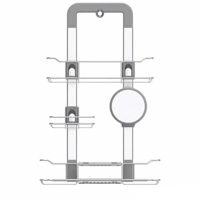 Artika Trent Hanging Shower Caddy With Adjustable Baskets & Soap Dish from B&Q
