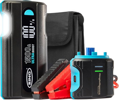 Ring Ultraboost 1500A Jump Starter Power Pack 6L Petrol 3L Diesel from B&Q