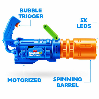 Zuru Bunch O Bubbles Motorized Mega Bubble BlasterGreenBlue And Orange from B&Q