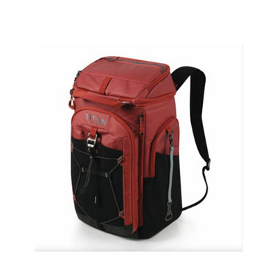 Titan 26 Can Backpack Cooler Deep Freeze Insulated Leak ProofRed from B&Q