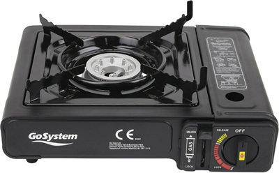GoSystem Go System Gs2290 Dynasty Compact Single Burner Gas Camping Stove & CaseBlack from B&Q