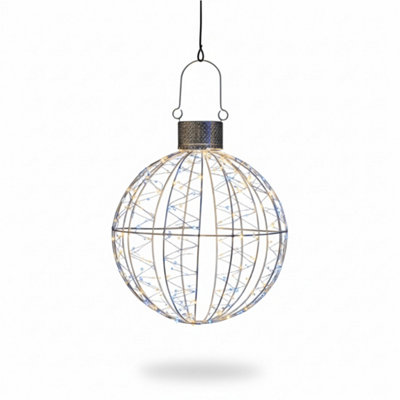 B&Q - PegdevPdl 60Cm Micro Led Ball Light With 5M Lead Outdoor Indoor Dual Tone White Warm White Durable Festive Decoration