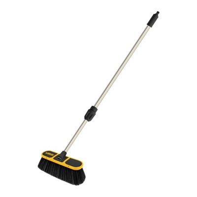 V-Tuf Tufbrush600 Soft Bristle Car Wash Brush Black 300mm Width 9Cm With Telescopic Pole Extends Upto 2.7M from B&Q