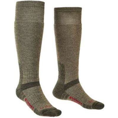 Bridgedale Socks Bridgedale Unisex Explorer Performance Heavyweight Merino Wool Knee High SocksUk: 9-11.5Olive Green from B&Q