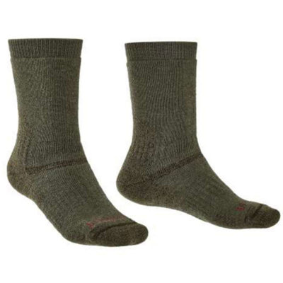 Bridgedale Socks Bridgedale Explorer Performance Heavyweight Merino Wool Crew SocksUk: 9-11.5Olive Green from B&Q