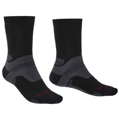 Bridgedale Socks Bridgedale Men's Midweight Merino Performance Hiking SocksUk: 6-8.5Black from B&Q