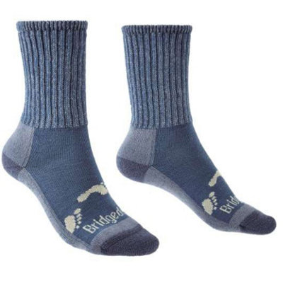 Bridgedale Socks Bridgedale Kids' Comfort Hiker Midweight Merino Hiking SocksUk: 3-5Storm Blue from B&Q