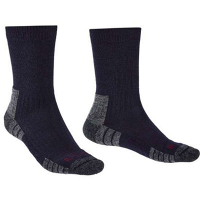 Bridgedale Socks Bridgedale Men's Lightweight Merino Performance Hiking Crew SocksUk: 6-8.5Navy Blue