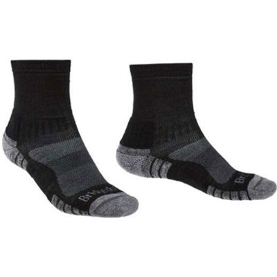 Bridgedale Socks Bridgedale Men's Lightweight Merino Performance Hiking Mini-Crew SocksUk: 12-14Black from B&Q