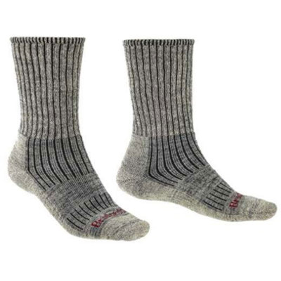 Bridgedale Socks Bridgedale Men's Comfort Hiker Midweight Merino Hiking SocksUk: 9-11.5Stone Grey from B&Q