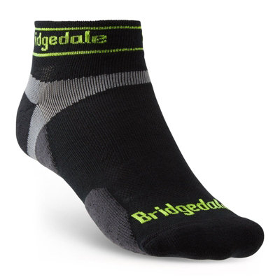 Bridgedale Socks Bridgedale Men's Ultra-Lightweight T2 Merino Low Run SocksUk: 12-14Black from B&Q