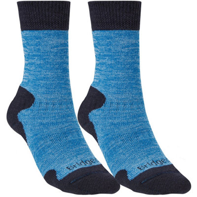 Bridgedale Socks Bridgedale Women's Explorer Heavyweight Merino Comfort Crew SocksUk: 7-8.5Blue Marl from B&Q
