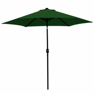  - Parasol 2.7M Crank Handle Tilt Green